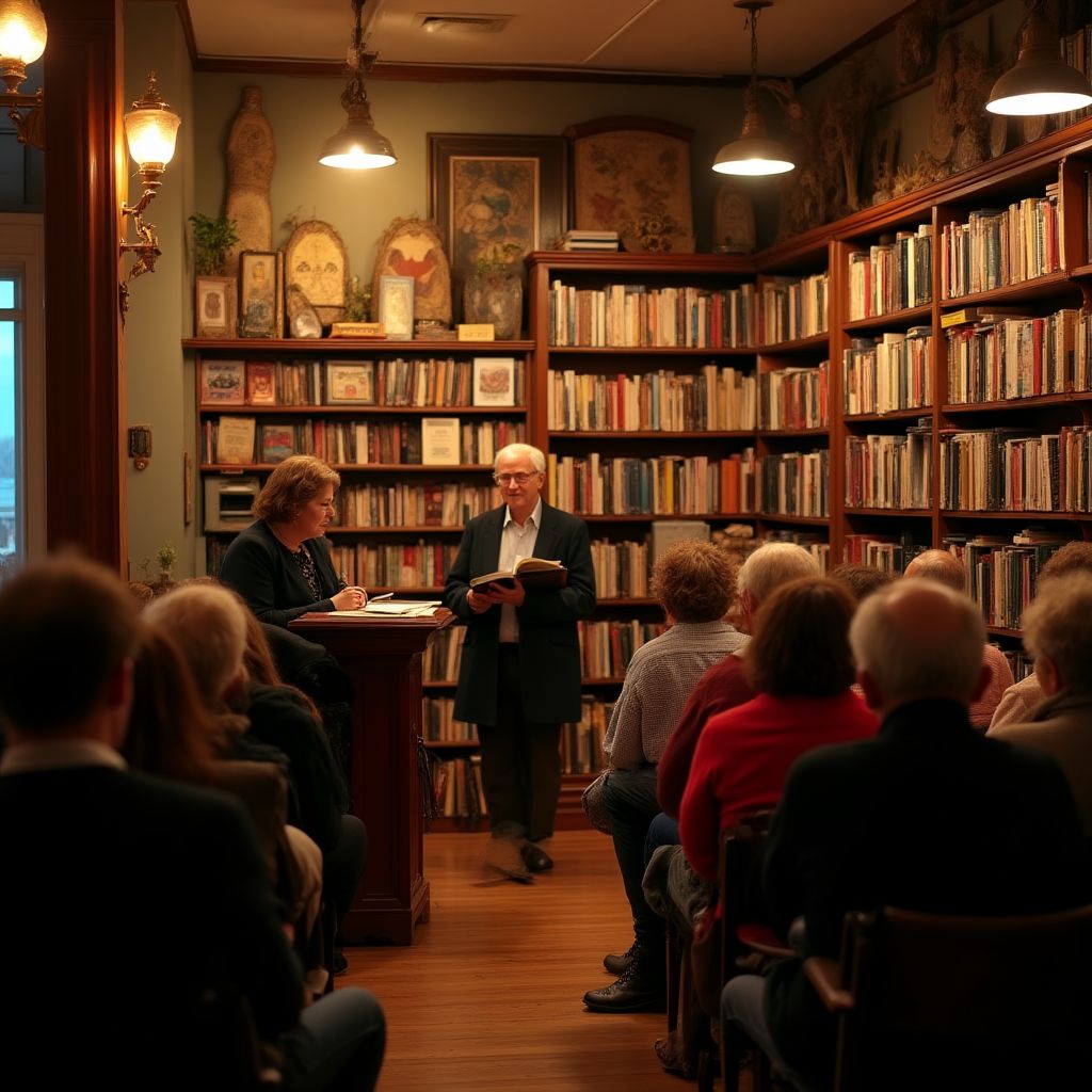 Soirée littéraire dans notre salon