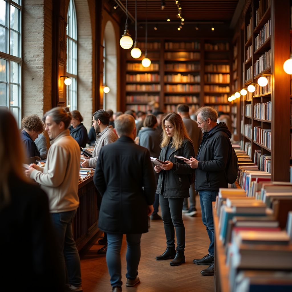 Clients dans la librairie